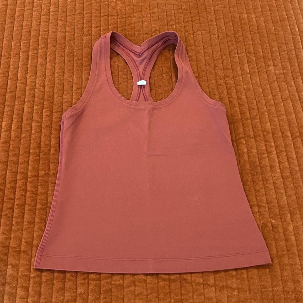 Lululemon Rust/Merlot Racerback Align Tank Top Size 4